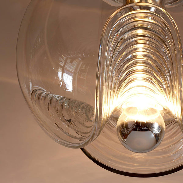 Golf“ - Pendelleuchte Golf aus Glas und Metall
