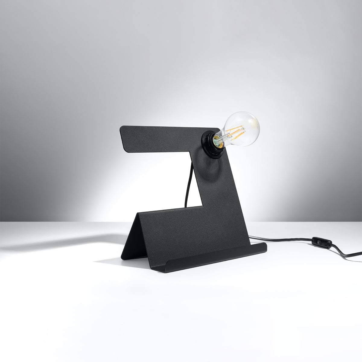 Tabla - Schwarze Schreibtischlampe aus Stahl