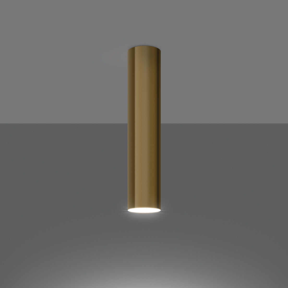 LAGOS - Deckenleuchte 30 cm, polierter Goldstahl, 6 x 6 x 30