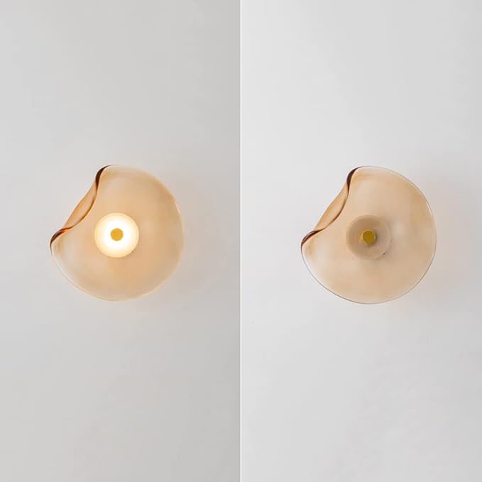Murena - Dekorative LED-Wandleuchte mit bernsteinfarbenem