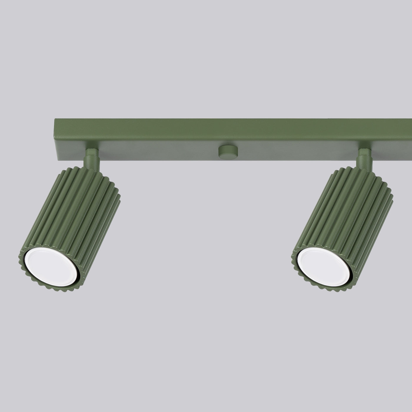 Radial - 4-flammige Deckenleuchte, olivgrün, aus Aluminium