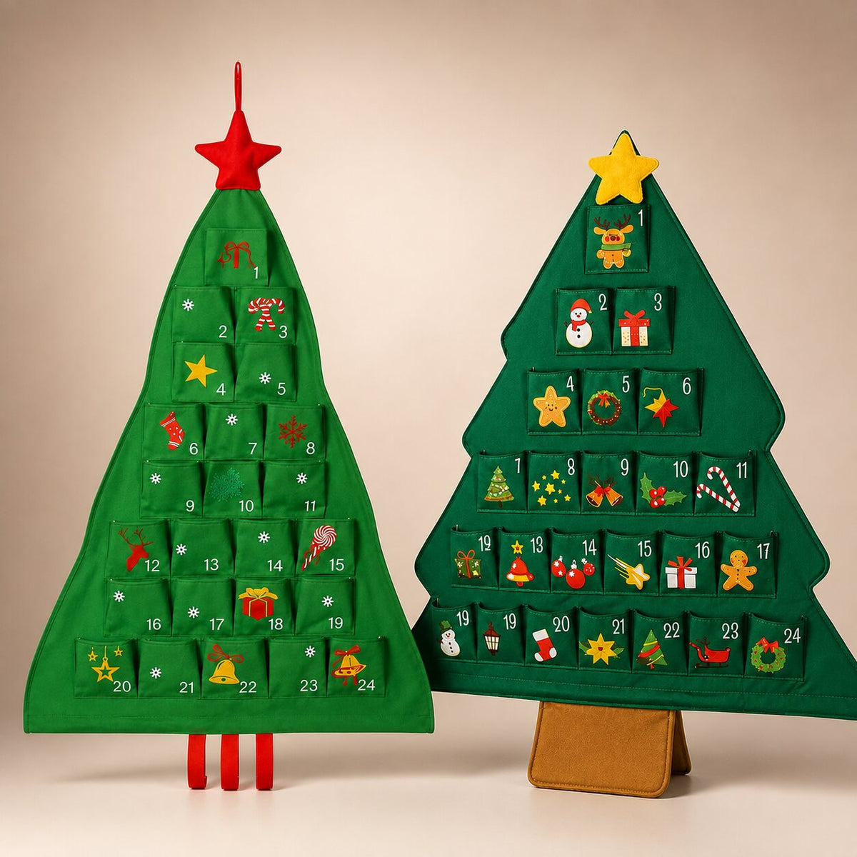 Hollycompart - Adventskalender in Tannenbaumform mit 24 Fächern