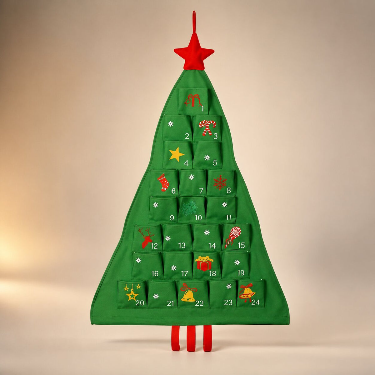 Hollycompart - Adventskalender in Tannenbaumform mit 24 Fächern