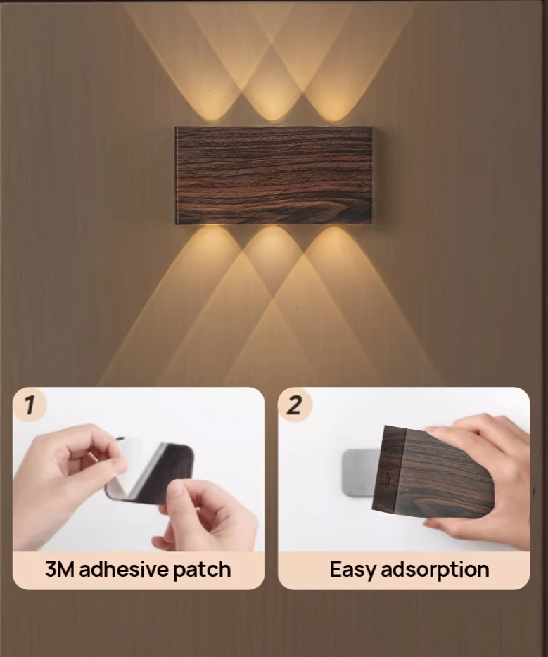 Lumera - Kabellose LED-Wandleuchte mit 4000-mAh-Akku und