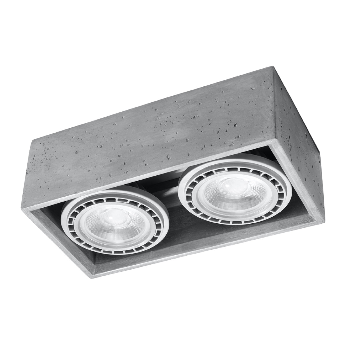 Polara - Deckenleuchte 2-flammig Beton 27 cm