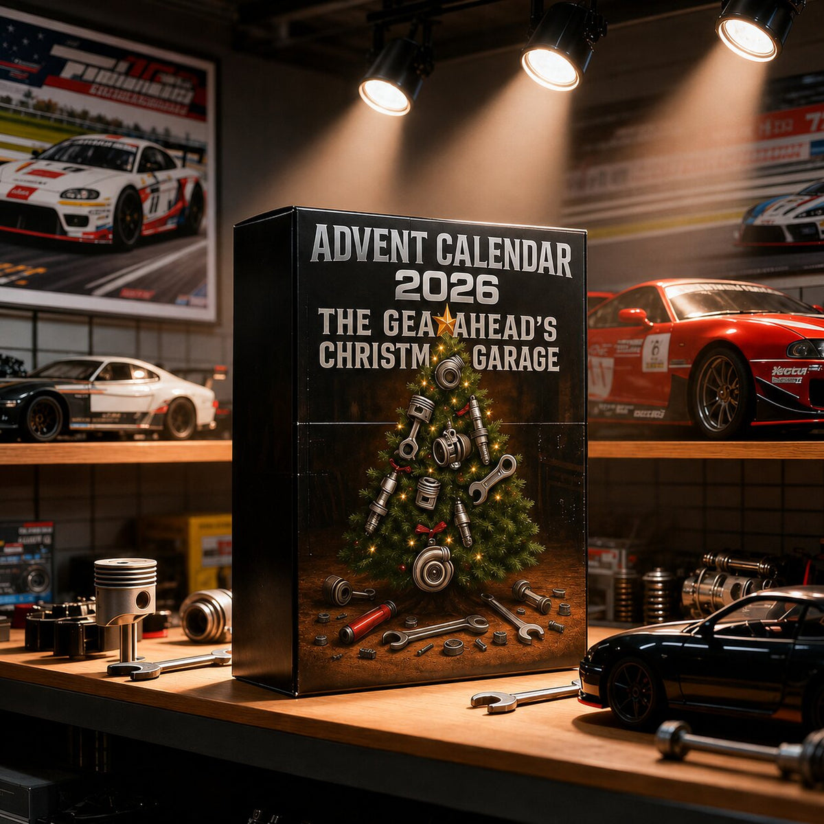 GearCharm - Adventskalender mit 24 Autoteile-Dekorationen