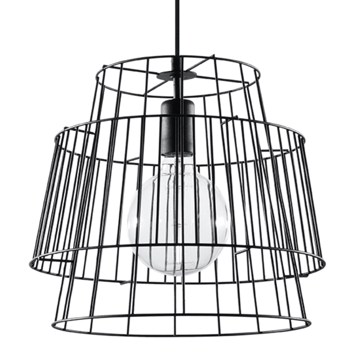 Vortex - Schwarze Pendelleuchte 35 cm