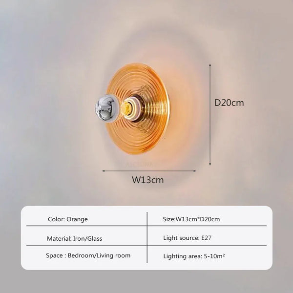 Murio - Vintage LED Glas Wandleuchte