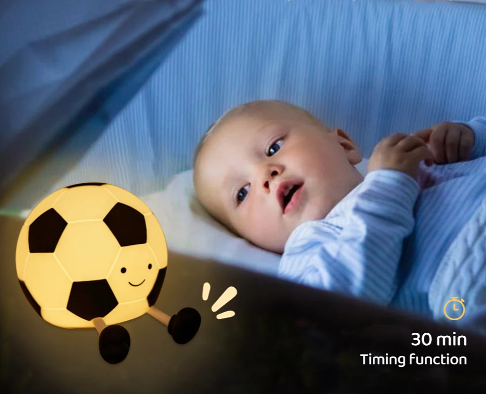 GlowKick - Fußball Nachtlicht aus Silikon, USB