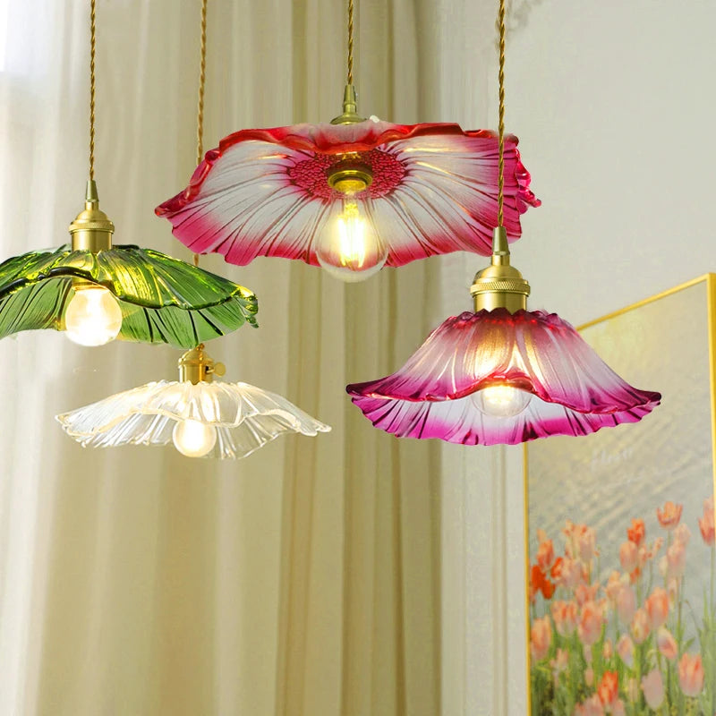 Celira - Art-Deco-Pendelleuchte aus Glas und Eisen
