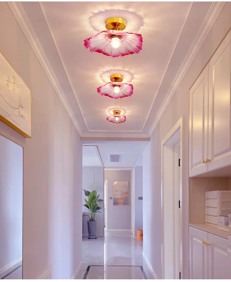 Celira - Art-Deco-Pendelleuchte aus Glas und Eisen