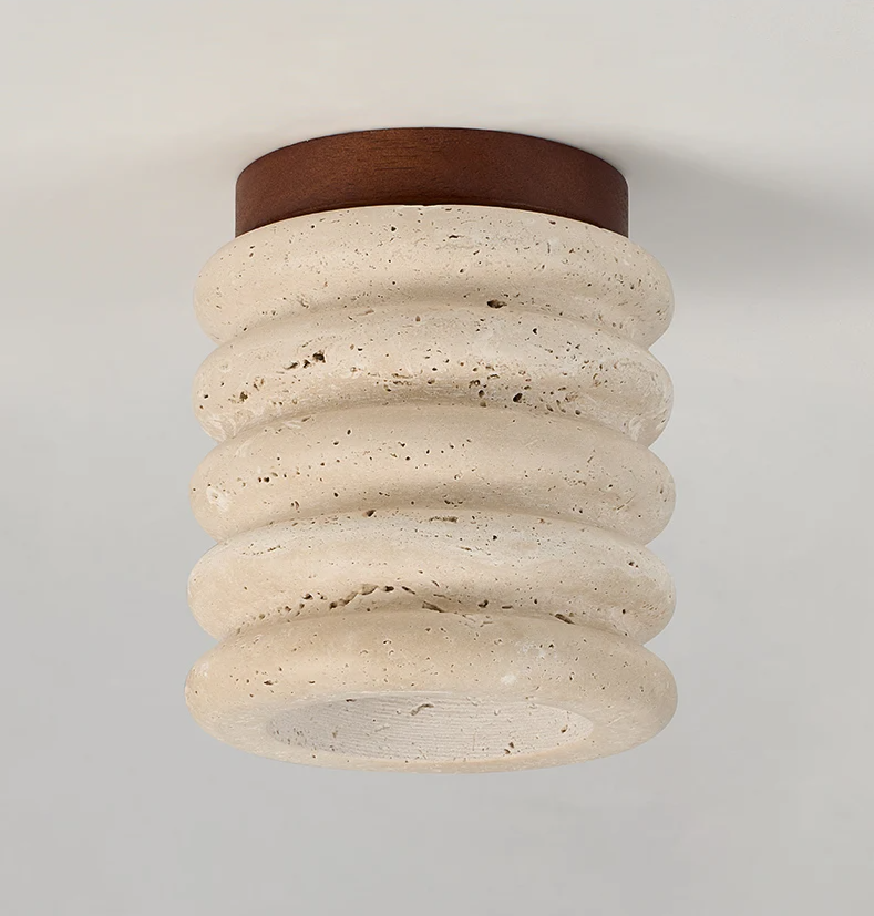 Wabi - Travertin-Deckenleuchte Wabi Sabi