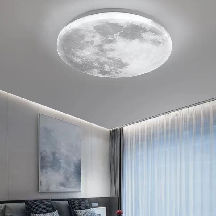 Vortex - LED-Deckenleuchte im Monddesign, dimmbar