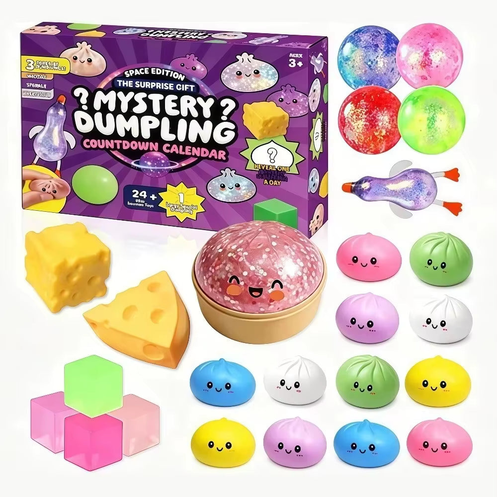 FoamJoy - Adventskalender mit 24 Squishy-Spielzeugen