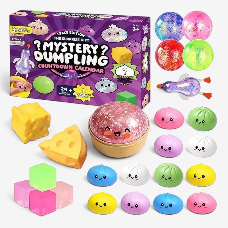 FoamJoy - Adventskalender mit 24 Squishy-Spielzeugen