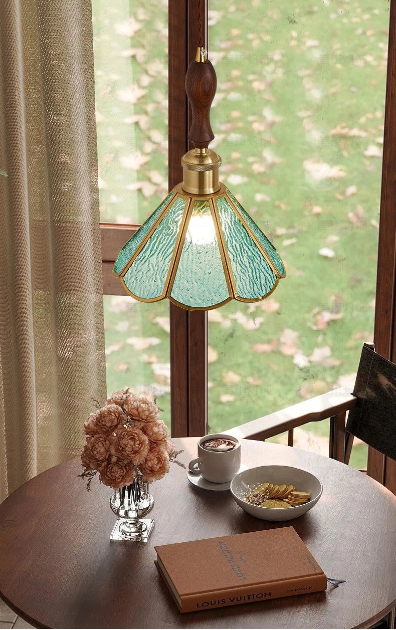Polara - Tiffany-Pendelleuchte aus Vintage-Glas