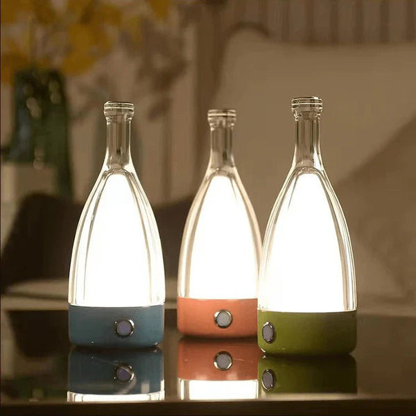 Tabora - Dekorative Nachtleuchte in Form einer Weinflasche