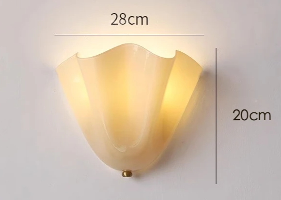 Murano - Wandleuchte aus farbigem Wabi-Sabi-Glas im