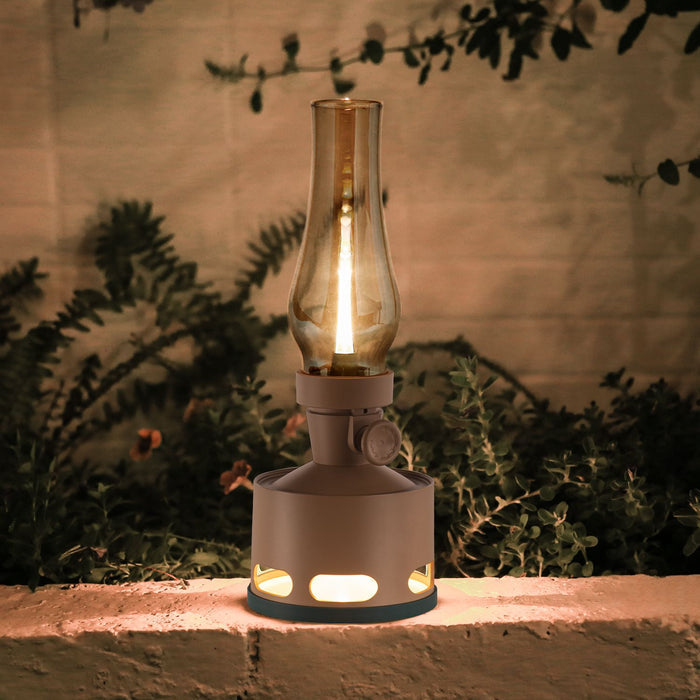Nestor - Vintage LED-Laterne aus Aluminium & Glas