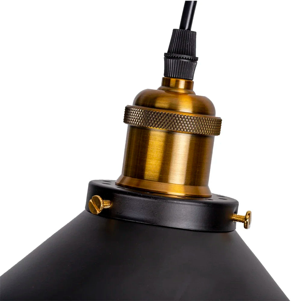 Zenita - Vintage-Industrie-Pendelleuchte aus Eisen mit LED