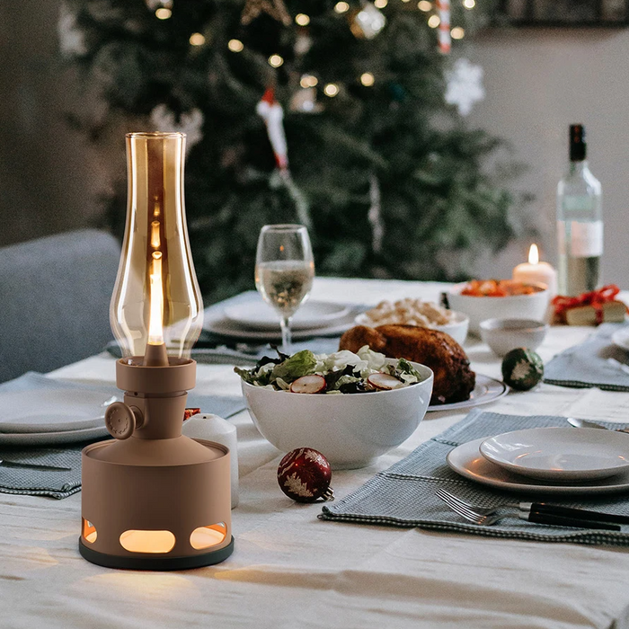 Nestor - Vintage LED-Laterne aus Aluminium & Glas