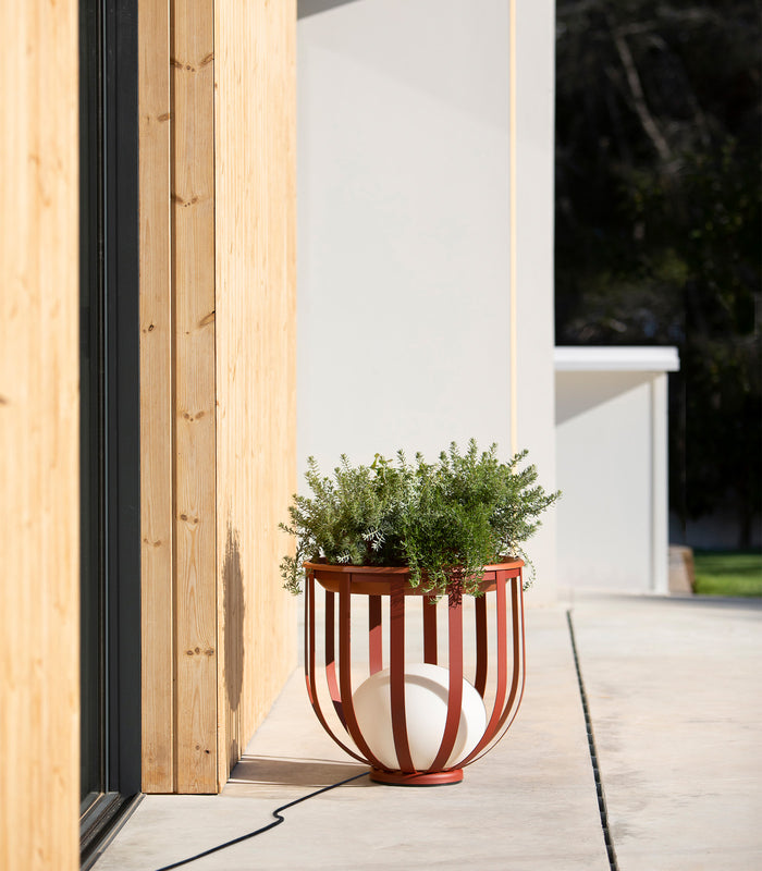 Glamora - Gartenleuchte mit Blumenkasten IP65