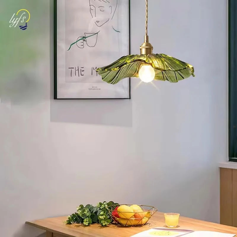 Celira - Art-Deco-Pendelleuchte aus Glas und Eisen