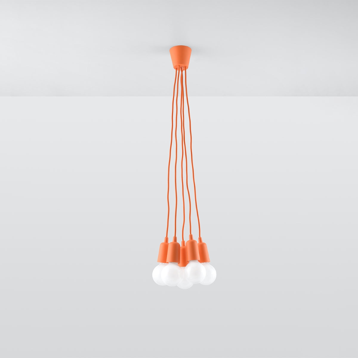 Aurela - Pendelleuchte E27, 5-flammig, orange