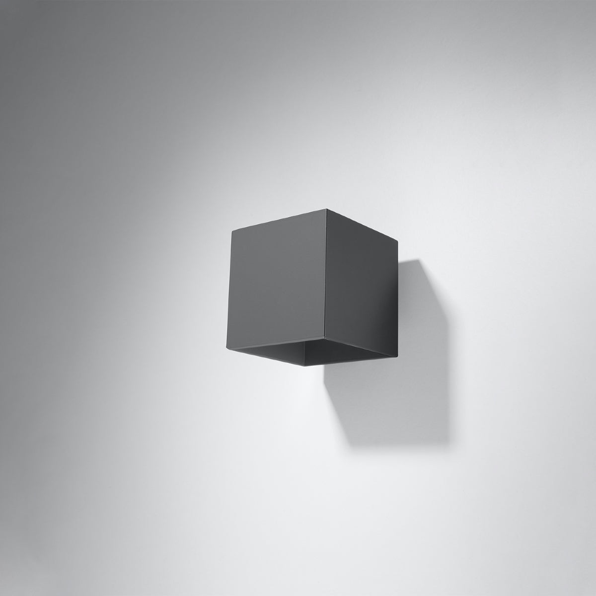Glinto - Anthrazitfarbene Wandleuchte Quad 1