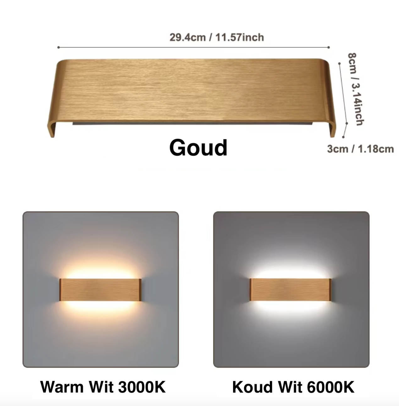 Up-Down - LED-Wandleuchte Up-Down DualGlow