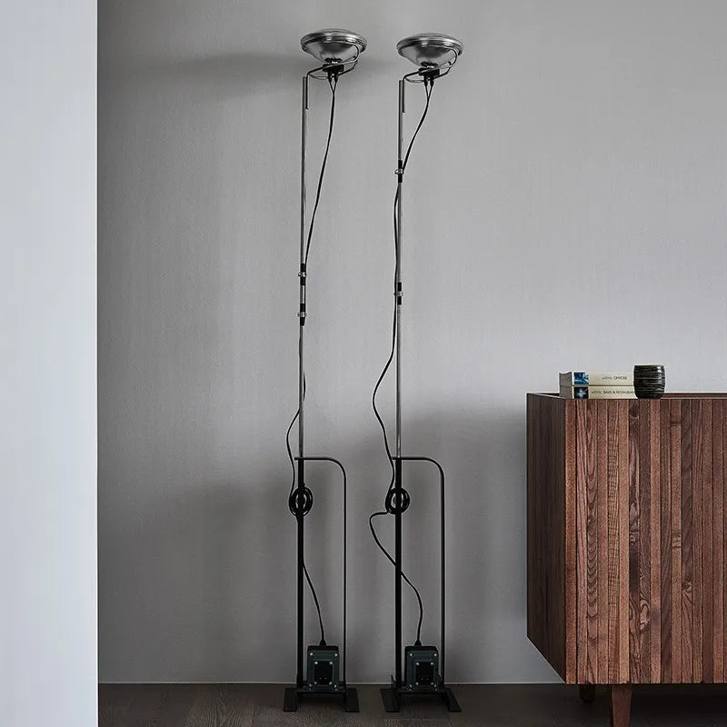 Linara - Art-Deco-Stehleuchte aus Chrom ohne Schirm