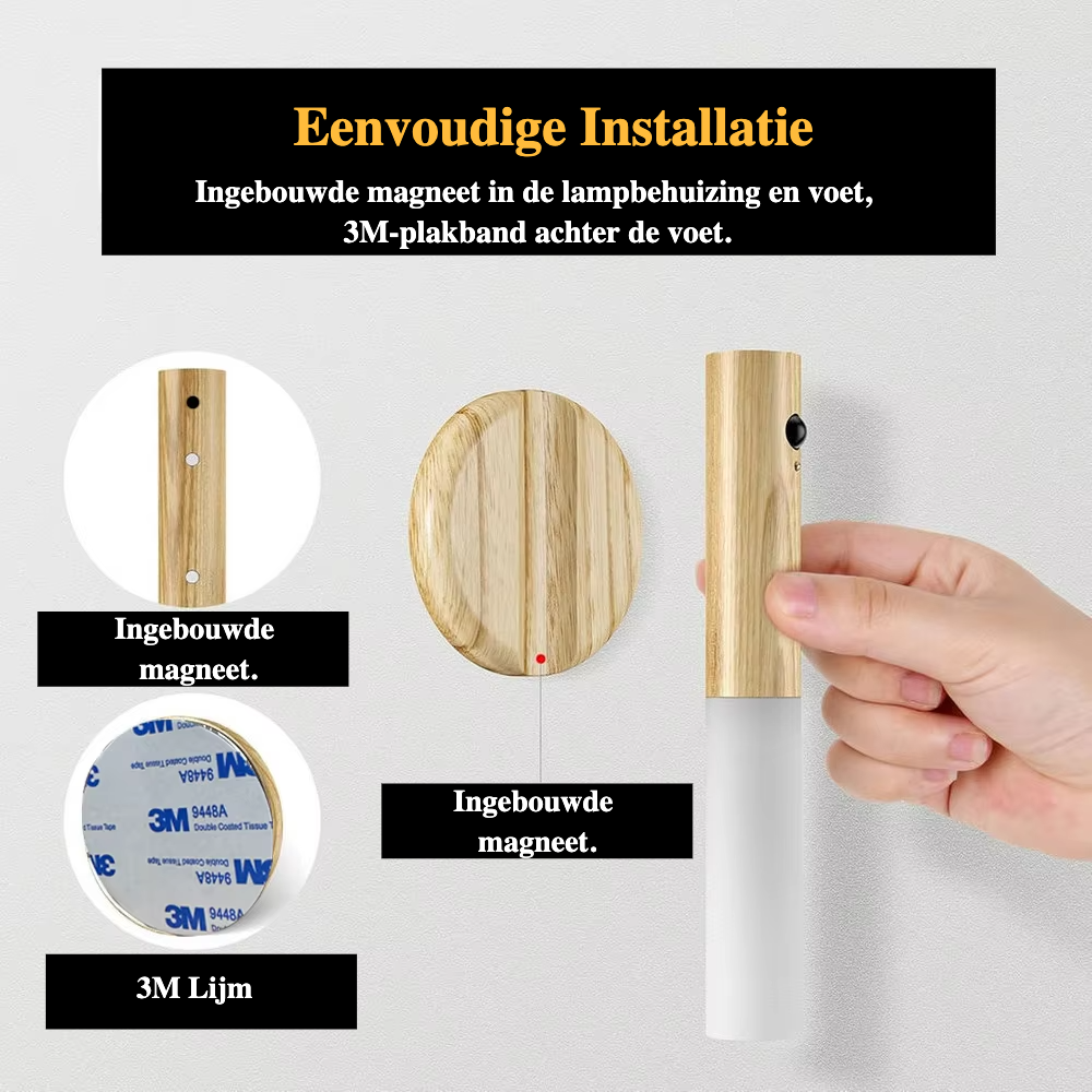 LumiSense - kabellose Wandleuchte mit Bewegungsmelder