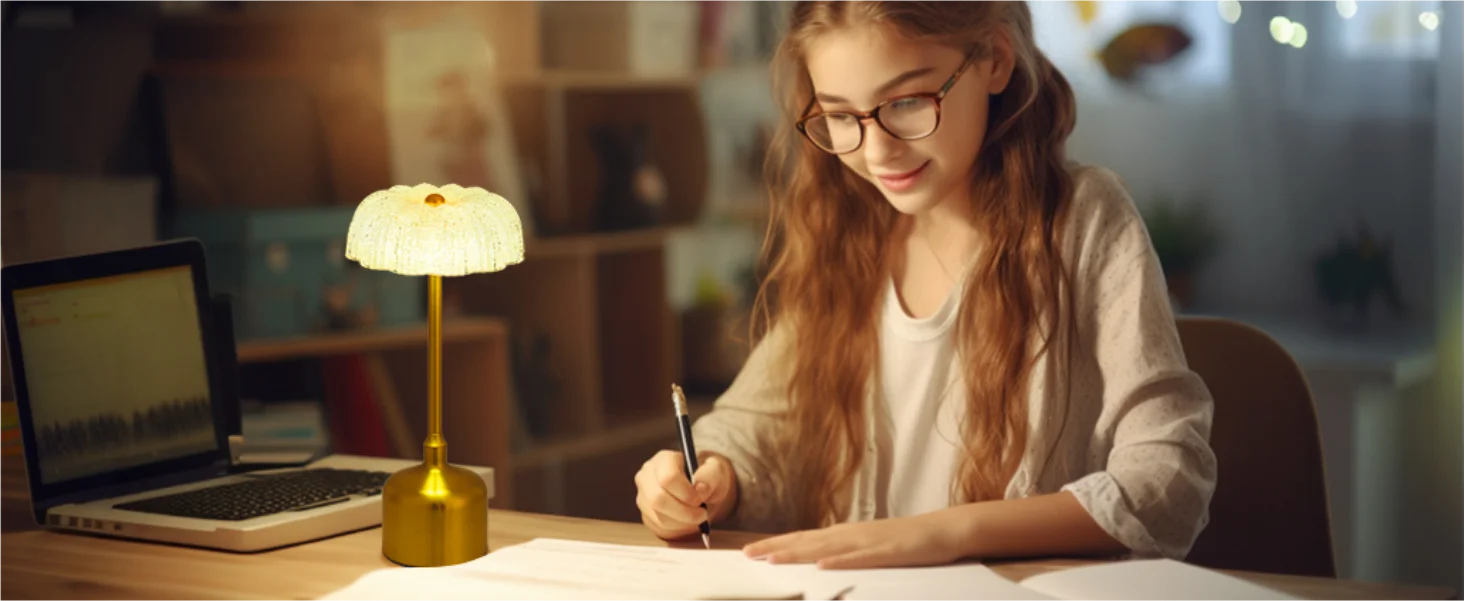 Lino - Kabellose Retro-LED-Tischleuchte mit 3000-mAh-Akku