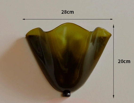 Murano - Wandleuchte aus farbigem Wabi-Sabi-Glas im