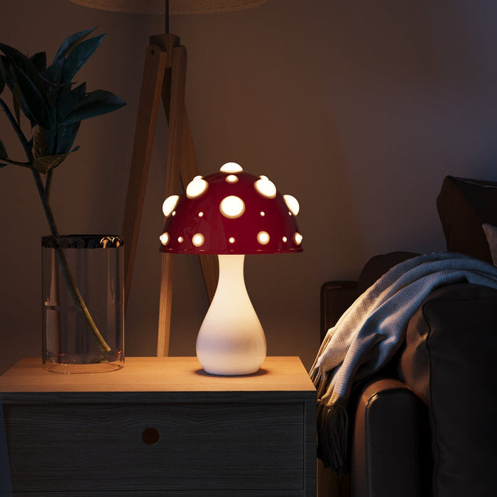 Bureia - LED-Tischleuchte im Pilzdesign, dimmbar, 2700 K