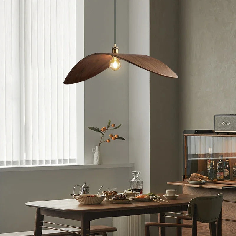 Lumio - Vintage-Hängeleuchte aus Holz, Ø 60/