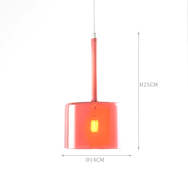 Italienische - Design-Pendelleuchte mit Glasschirmen