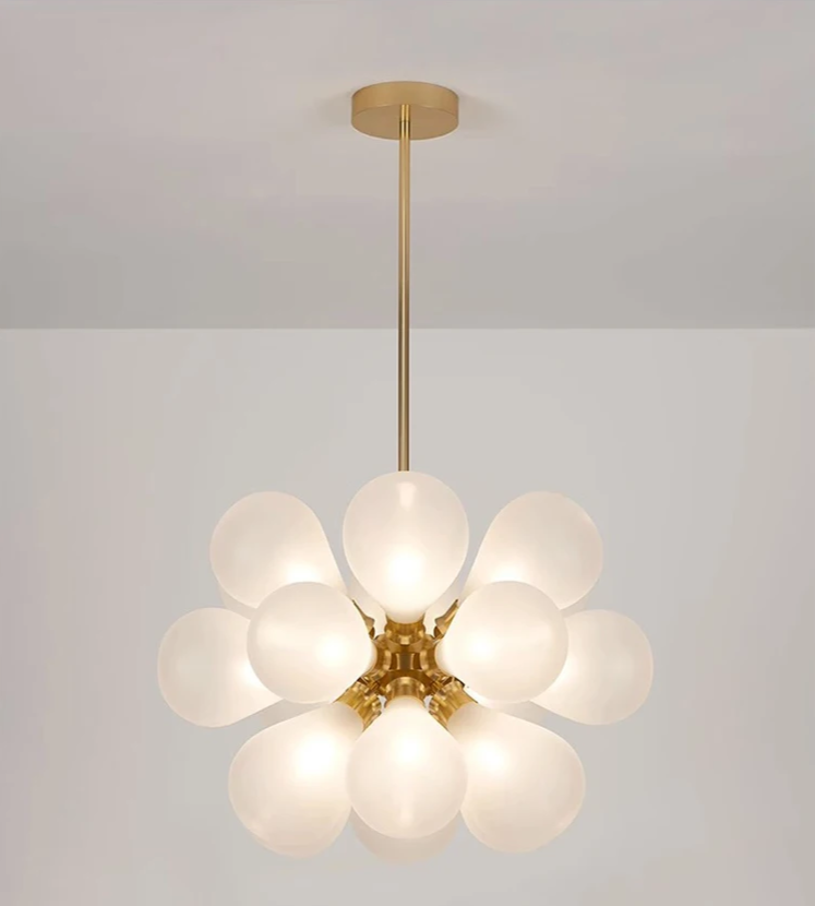 Claria - Glaskugel-Kronleuchter 15–20x G9