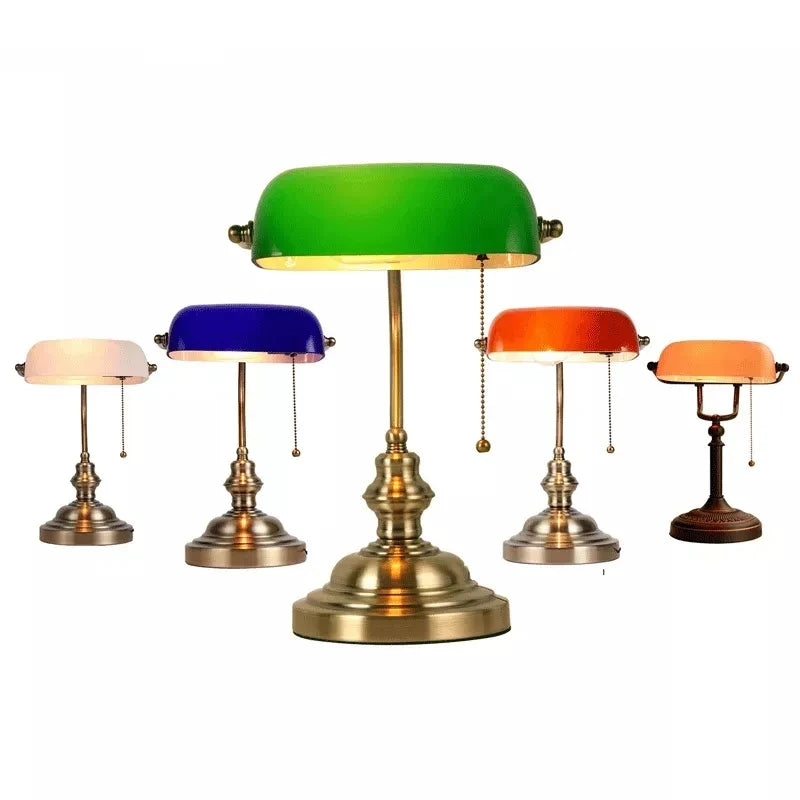 Studio - Vintage-Tischleuchte aus mattem, orangefarbenem