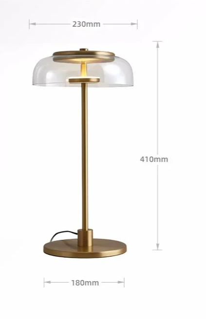 Quelix - Designer-Tischleuchte aus Glas mit LED