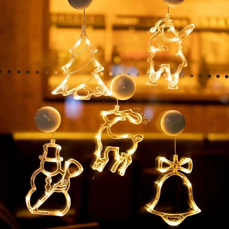 Twinkla - LED-Weihnachtsmann-Fensterleuchte mit Saugnapf