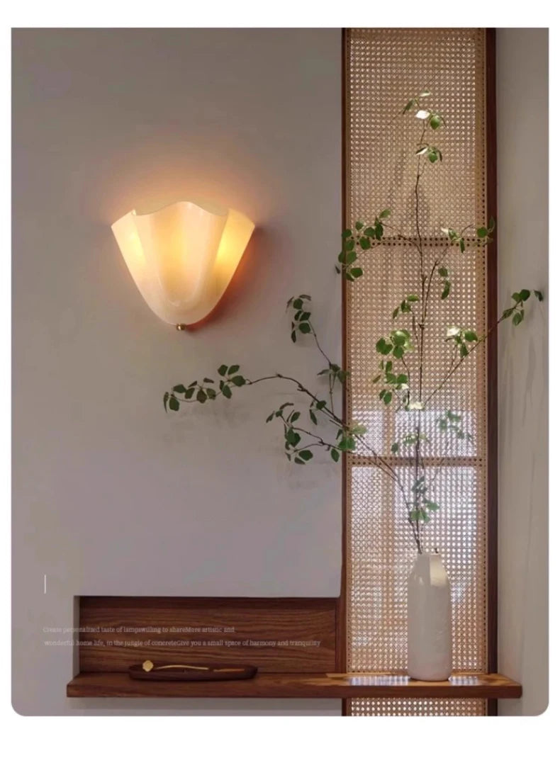 Murano - Wandleuchte aus farbigem Wabi-Sabi-Glas im