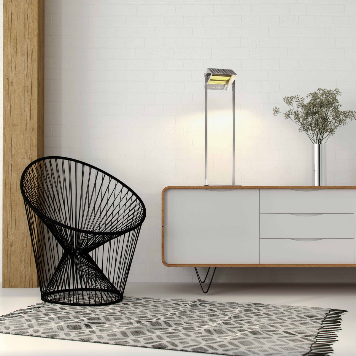 Vertika - 3x LED-Spiegelleuchten aus Messing für