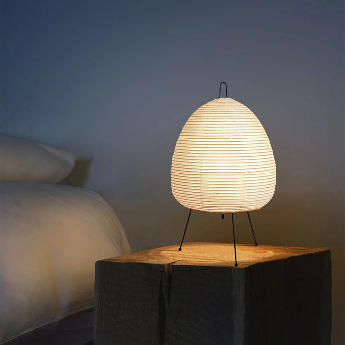 Japanische - Tischlampe Reispapier