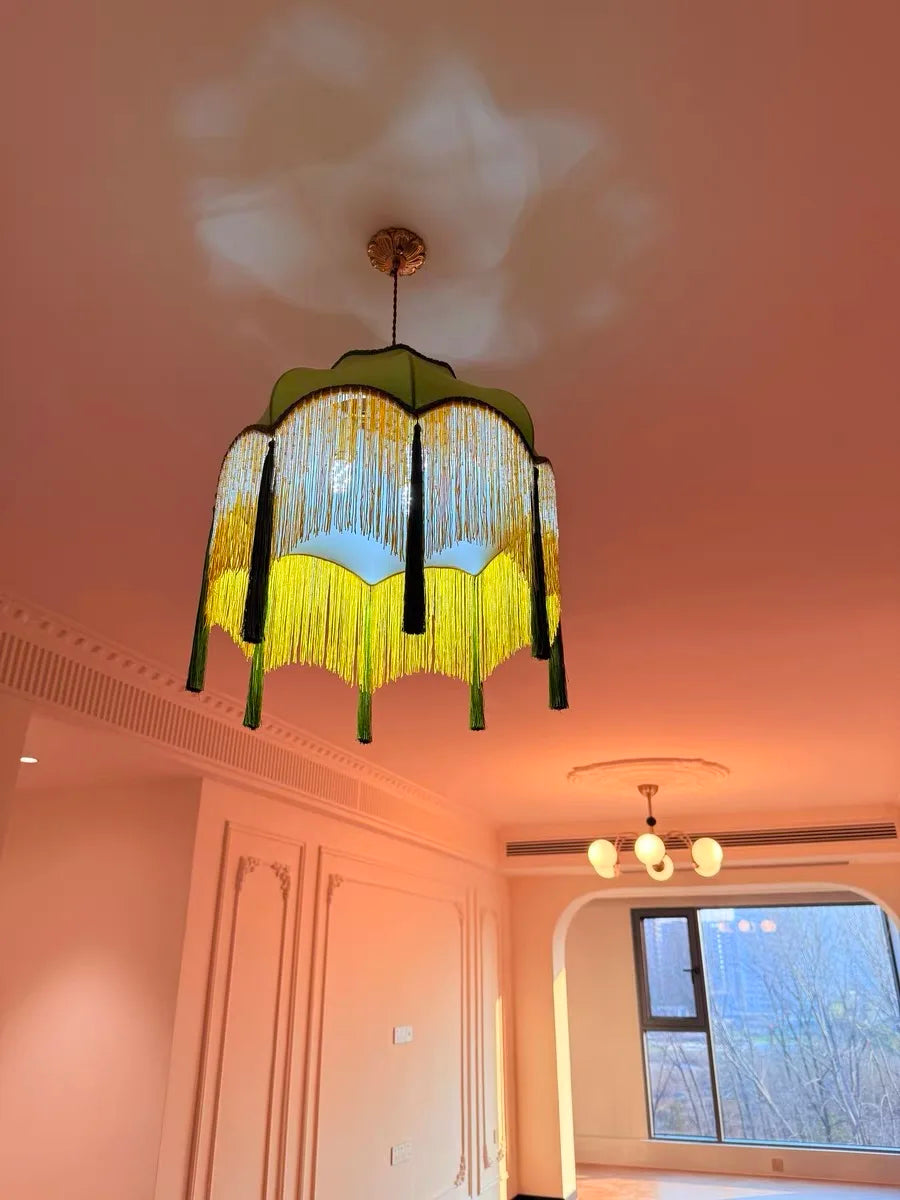 Französischer - Retro-Kronleuchter aus Kupfer mit