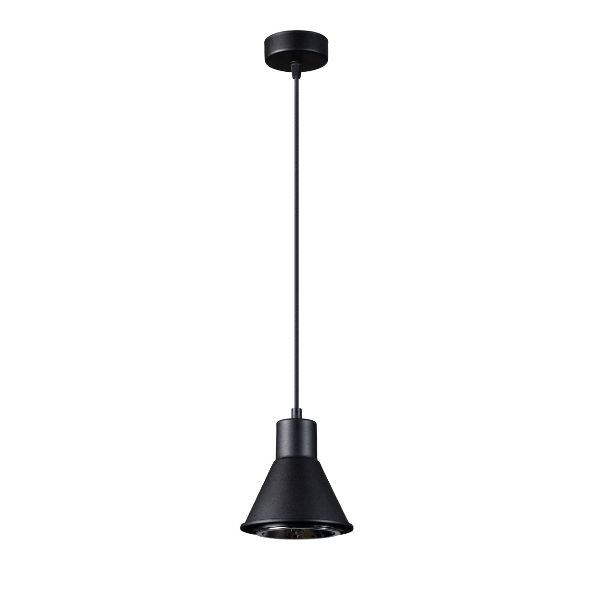 Polara - Schwarze Pendelleuchte ES111, 120 cm, aus Stahl