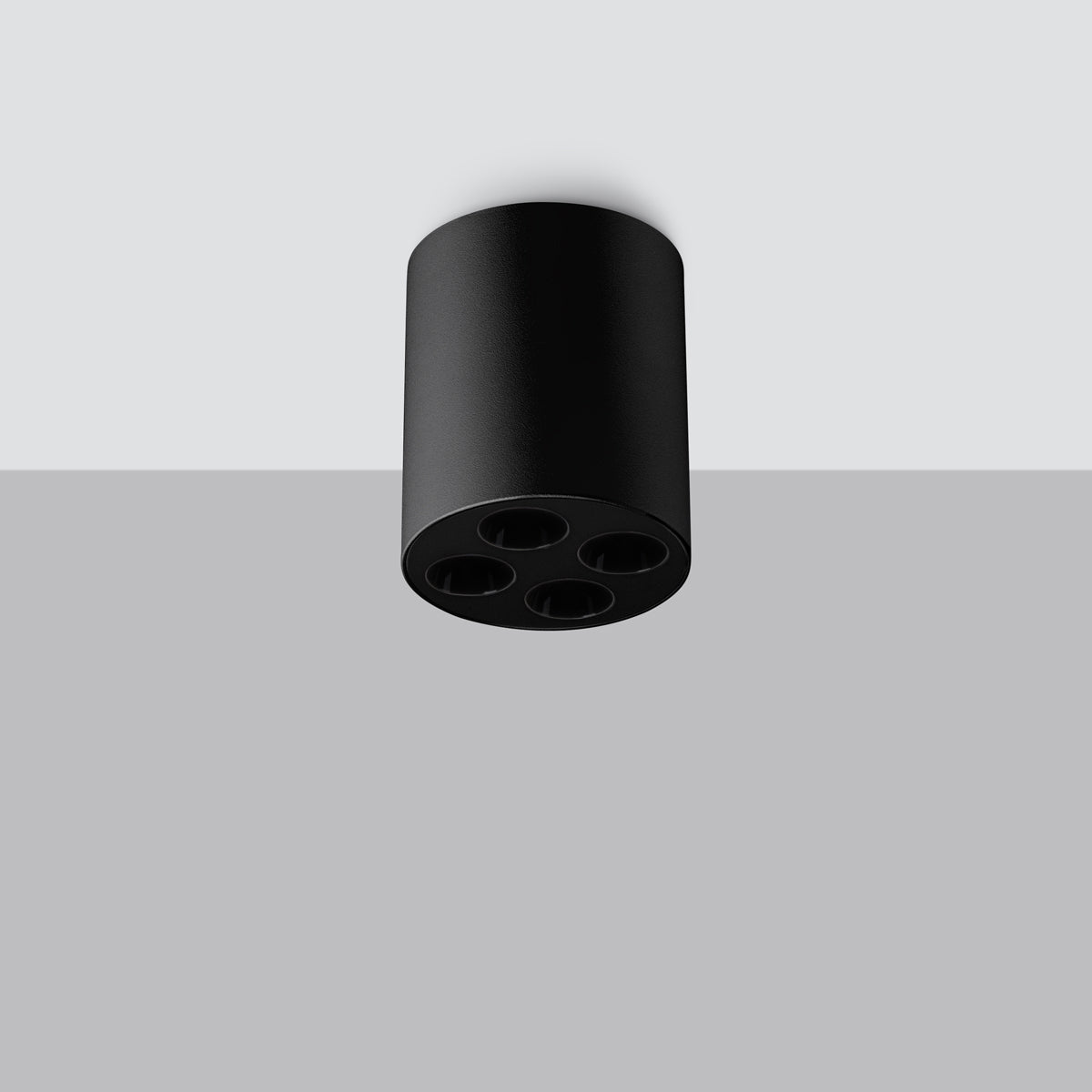 Orbita - LED-Deckenleuchte, schwarz, 9 W, 4000 K, 887 lm