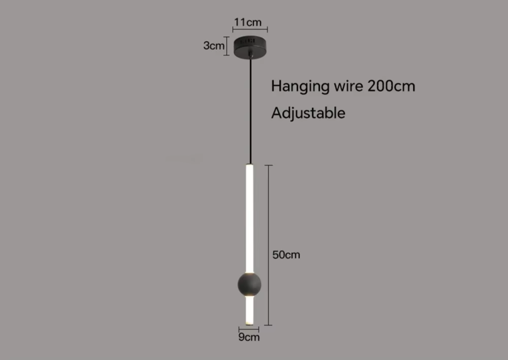 Geometrische - LED-Pendelleuchte aus Metall