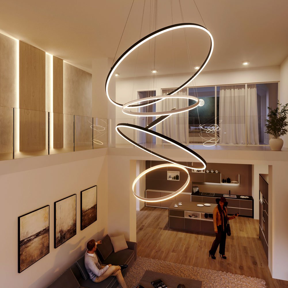Lucero - LED-Ring-Pendelleuchte