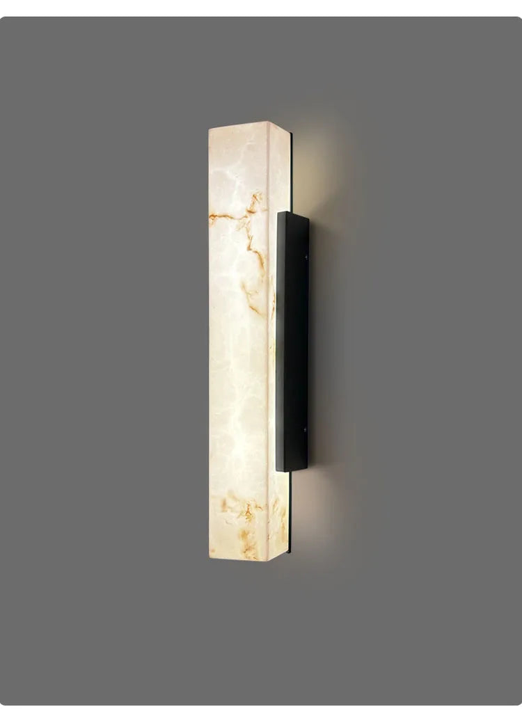 Aussenlux - Außenwandleuchte in Marmoroptik, Schutzart IP65